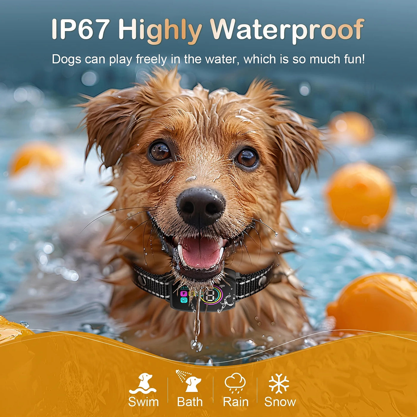 Anti-Bark Collar 2-Pack | 3 Modes, 8 Levels | All Dog Sizes