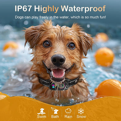 Anti-Bark Collar 2-Pack | 3 Modes, 8 Levels | All Dog Sizes