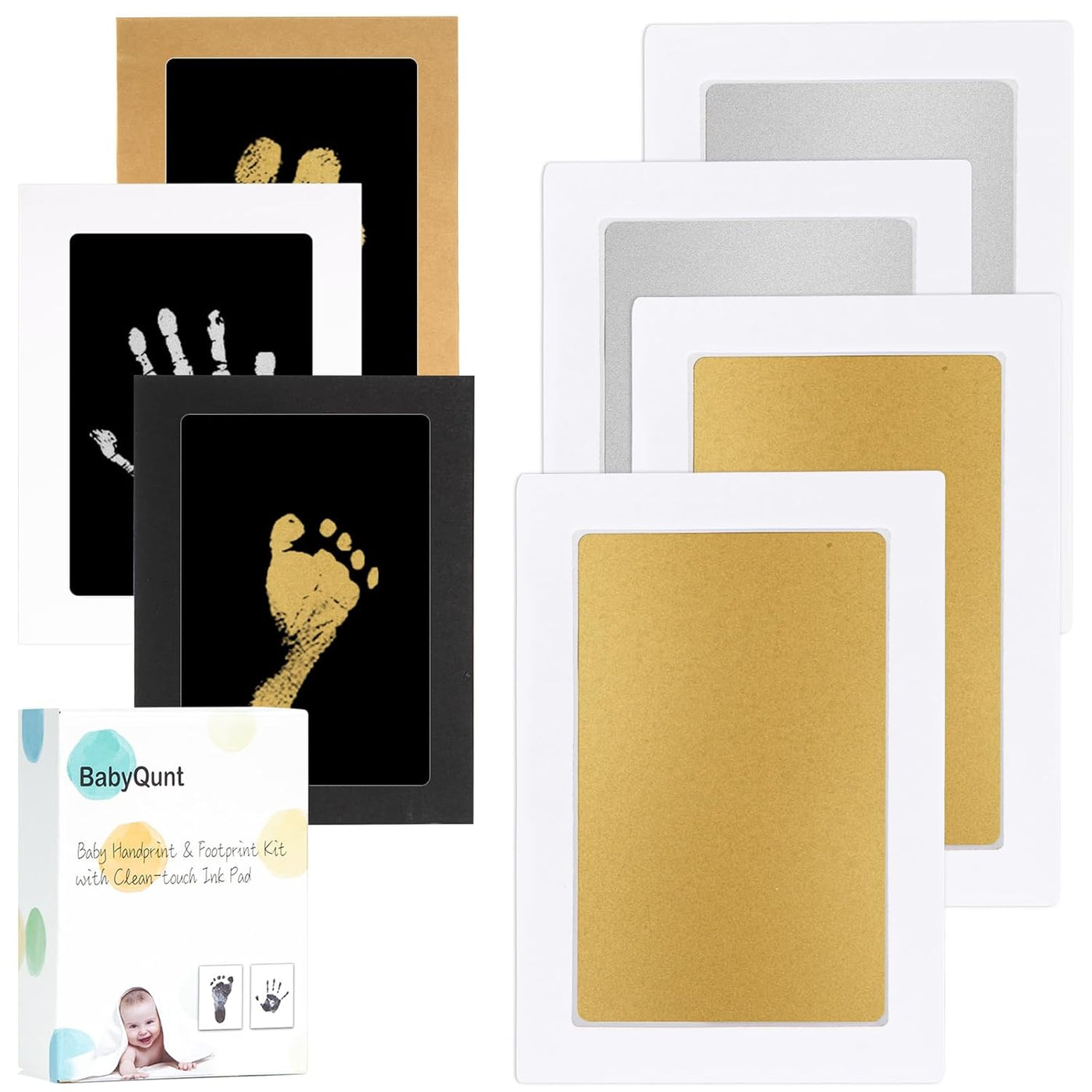 Inkless Baby Handprint & Footprint Kit - 4 Pack Clean Touch