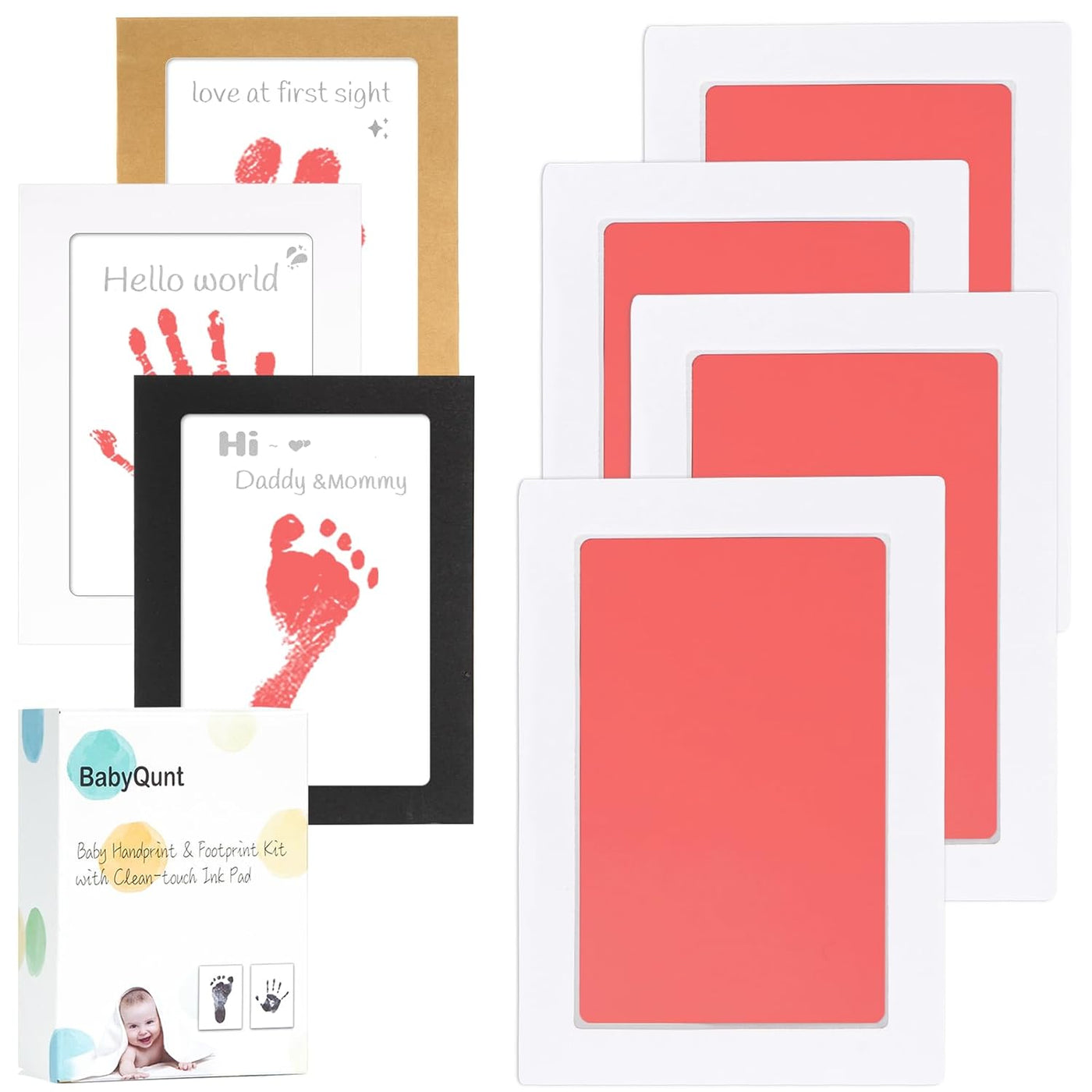 Inkless Baby Handprint & Footprint Kit - 4 Pack Clean Touch