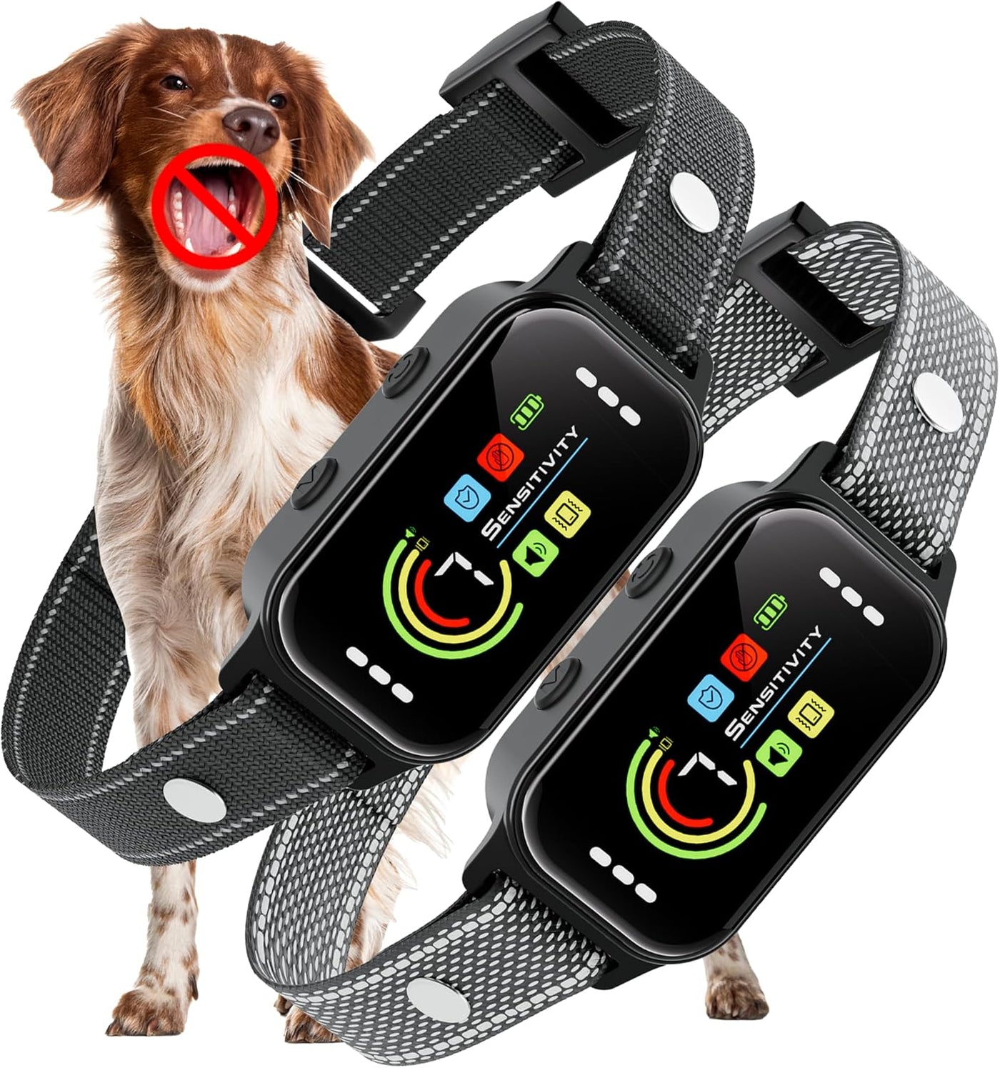 Dog Bark Collar 2-Pack - Automatic Training for All Breeds