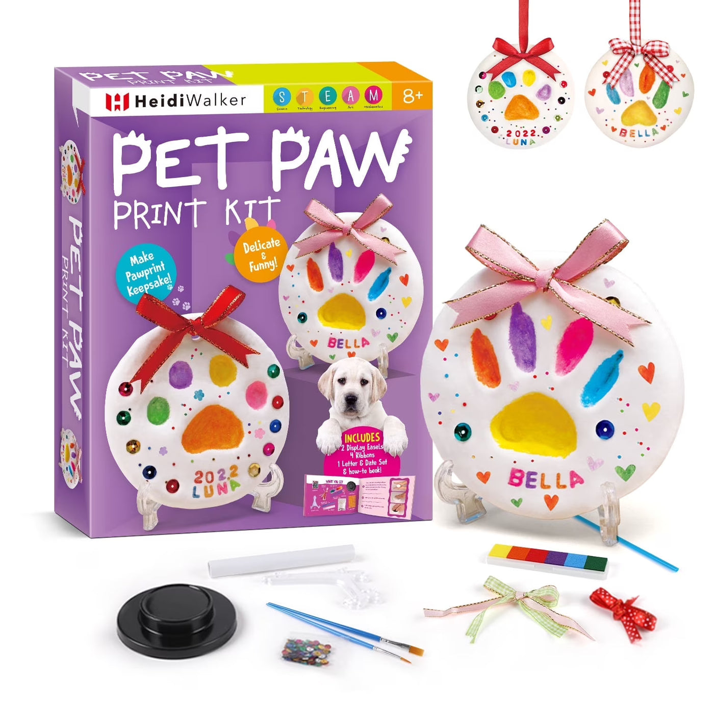 Pet Paw Print Keepsake Kit – Create a Clay Imprint for Dogs & Cats