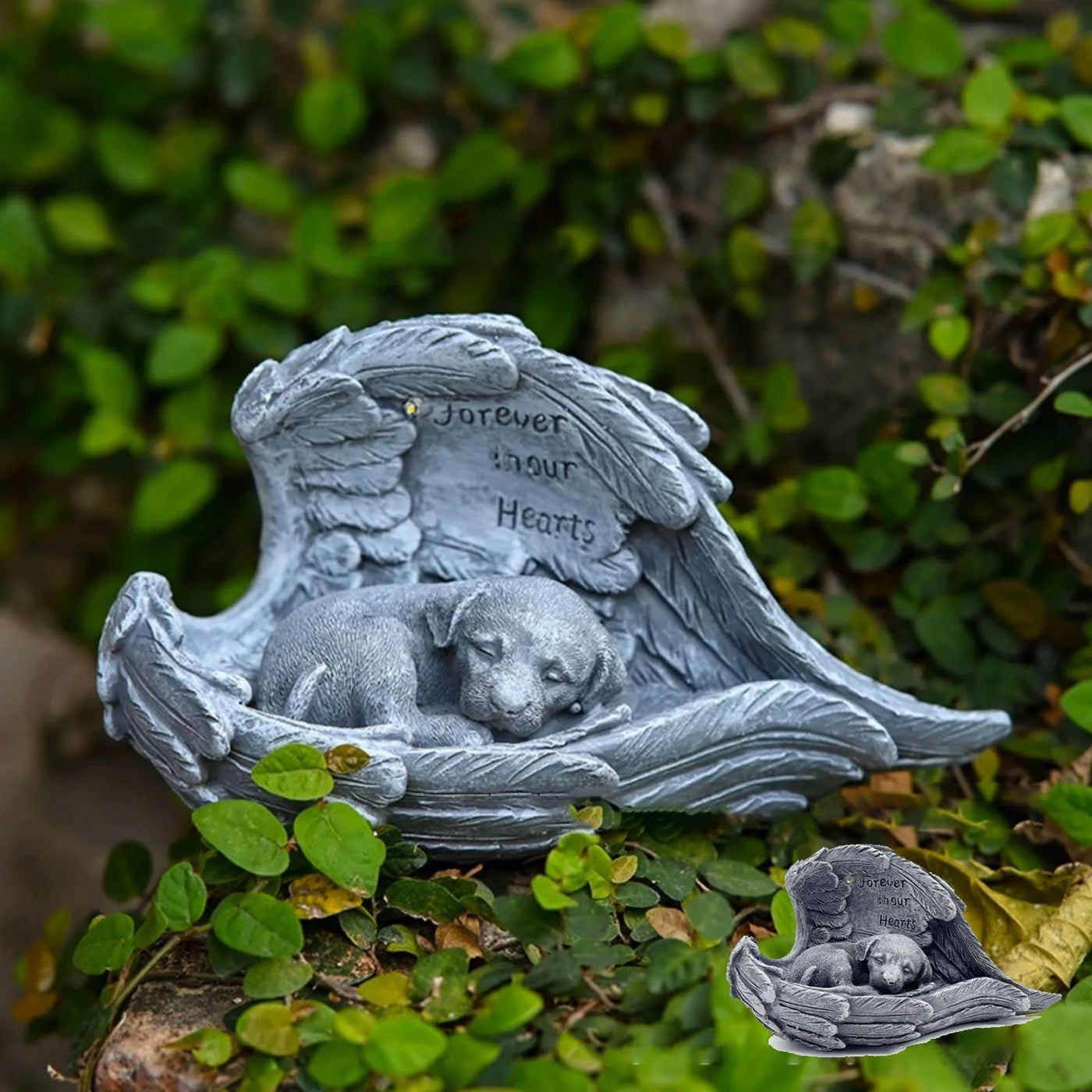 Cat Memorial Solar Light - Guardian Angel Garden Stone - Pet Loss Sympathy Gift