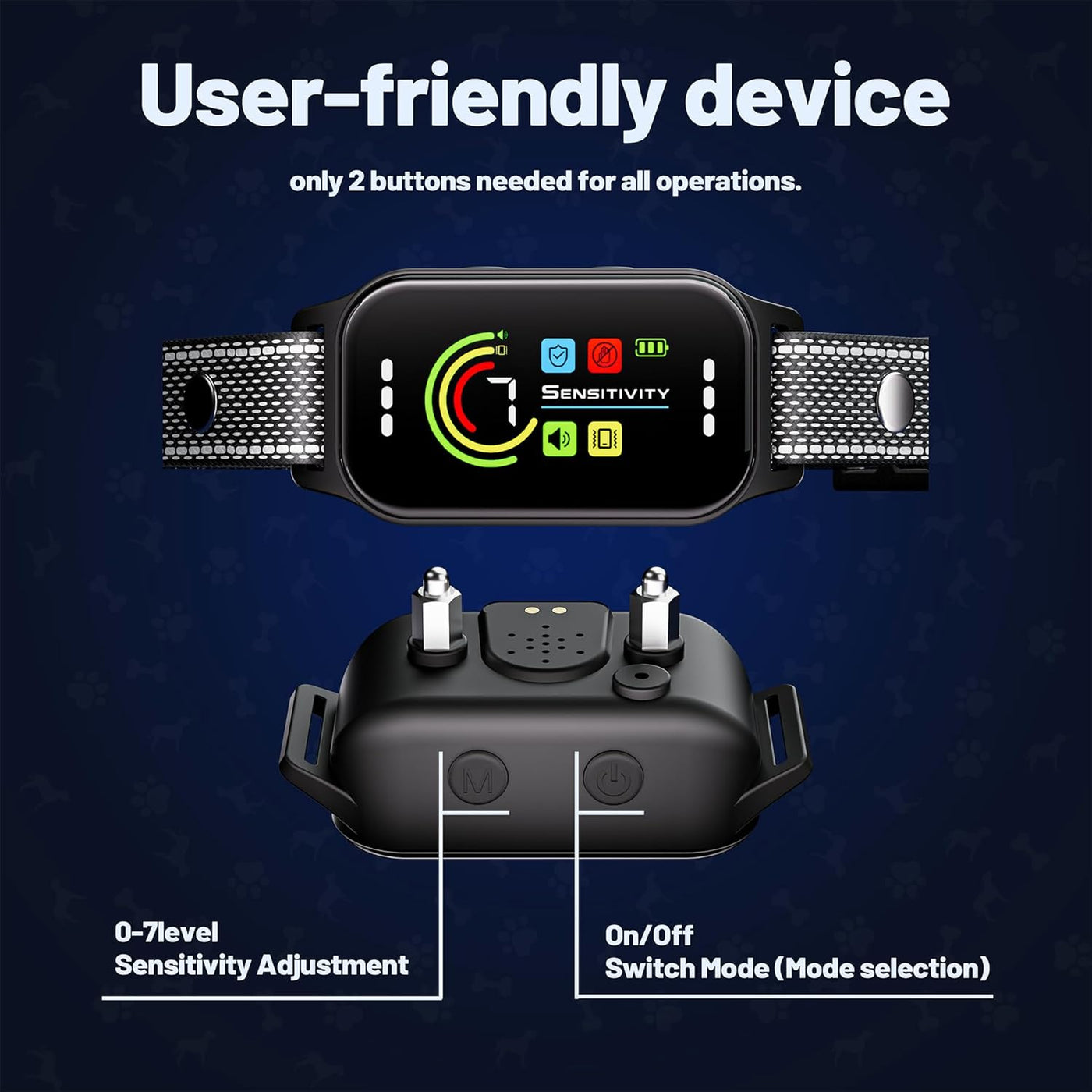 Dog Bark Collar 2-Pack - Automatic Training for All Breeds