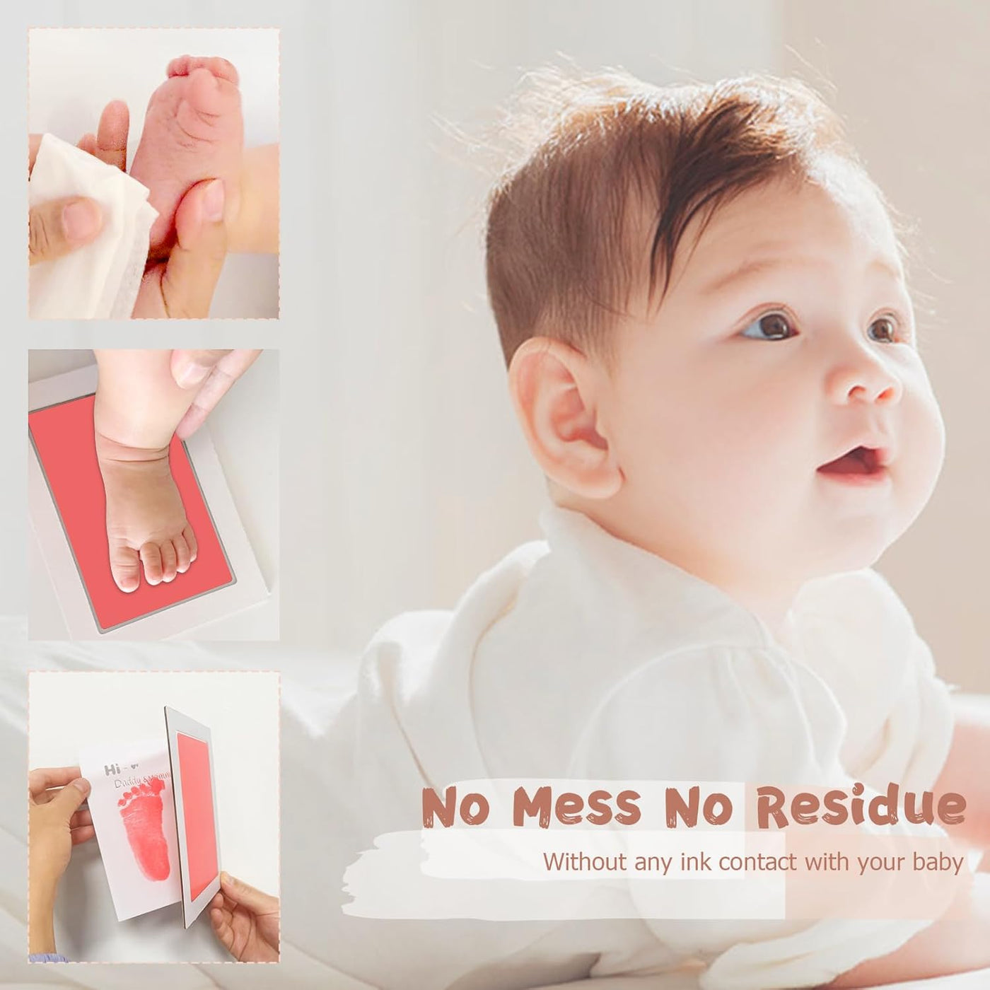 Inkless Baby Handprint & Footprint Kit - 4 Pack Clean Touch