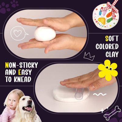 Pet Paw Print Keepsake Kit – Create a Clay Imprint for Dogs & Cats
