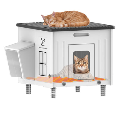 Heated Outdoor Cat House – Insulated, Weatherproof Shelter for Multiple Cats