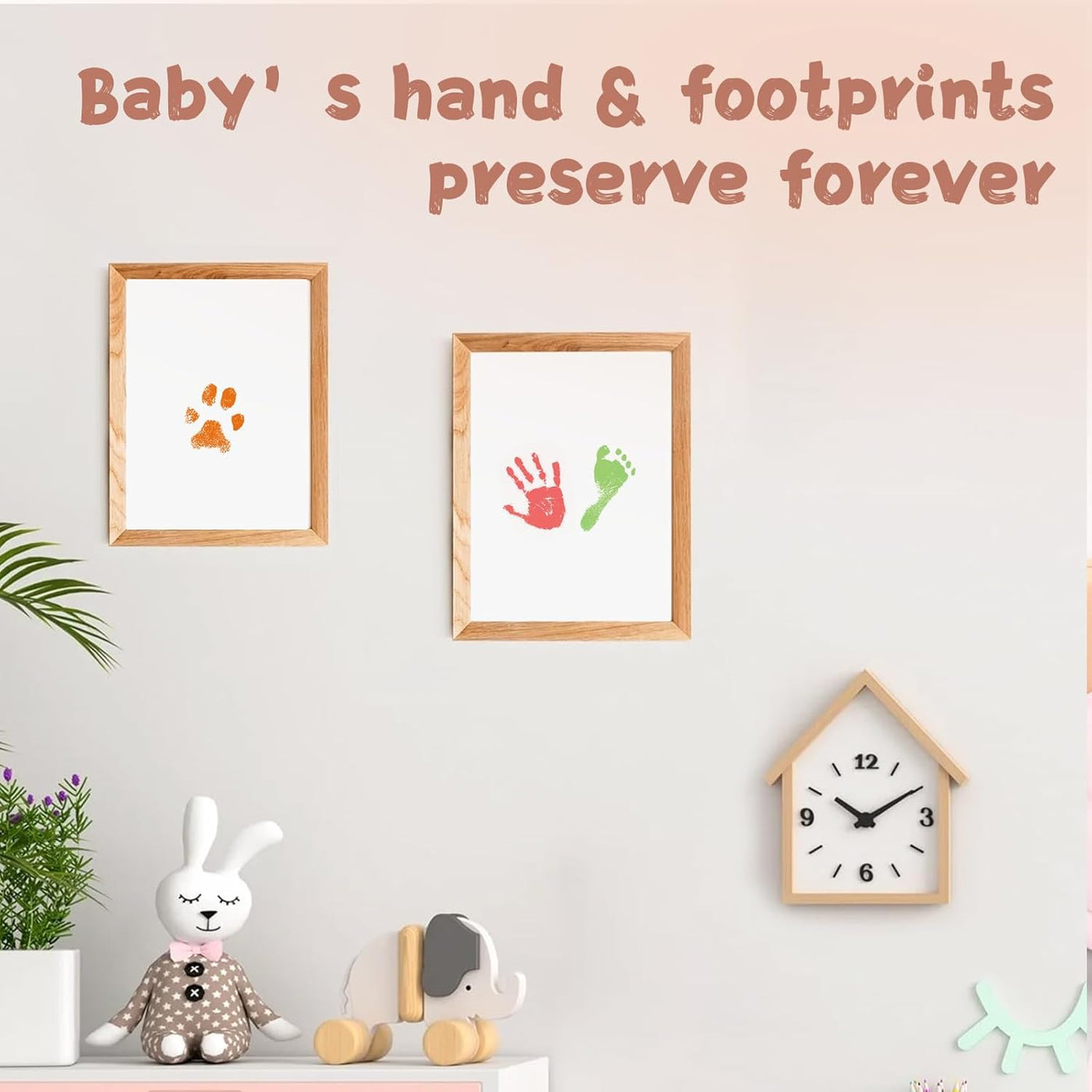 Inkless Baby Handprint & Footprint Kit - 4 Pack Clean Touch