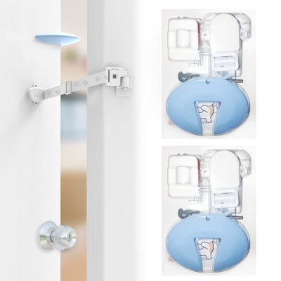 Adjustable Door Strap & Latch for Cats - Dog Proof Litter Box Door Holder Alternative to Pet Gate