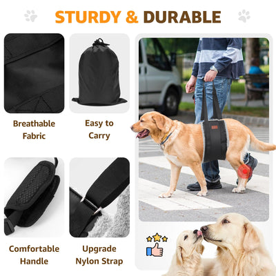 Dog Lift Harness for Hind Legs - Adjustable Support Sling for Large Dogs & Senior Pets