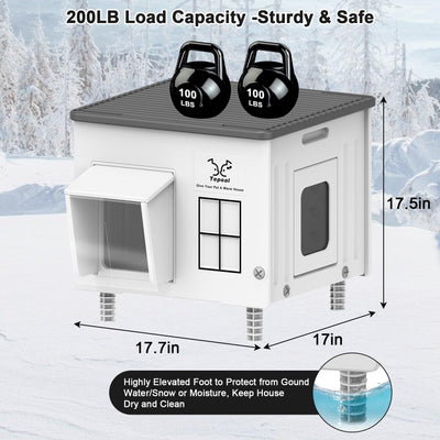 Heated Outdoor Cat House – Insulated, Weatherproof Shelter for Multiple Cats