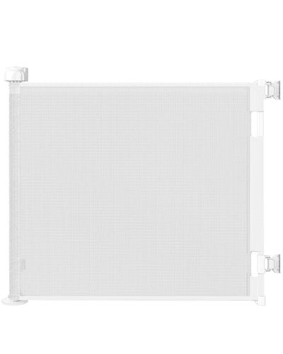 Retractable Baby Gate 33" Tall x 55" Wide - Mesh Safety Gate for Stairs & Doorways