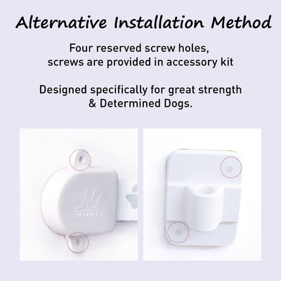 Adjustable Door Strap & Latch for Cats - Dog Proof Litter Box Door Holder Alternative to Pet Gate