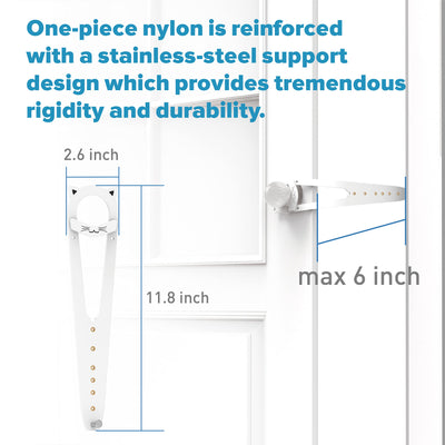 Cat Door Latch with Stabilizer (2 Pack) - 7 Adjustable Sizes Keep Dogs Out of Litter Box