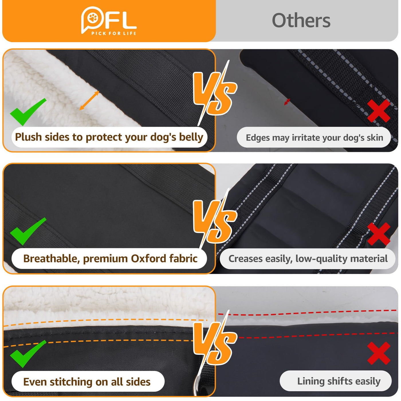 Dog Lift Harness for Hind Legs - Adjustable Support Sling for Large Dogs & Senior Pets