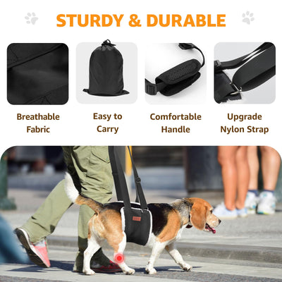 Dog Lift Harness for Hind Legs - Adjustable Support Sling for Large Dogs & Senior Pets