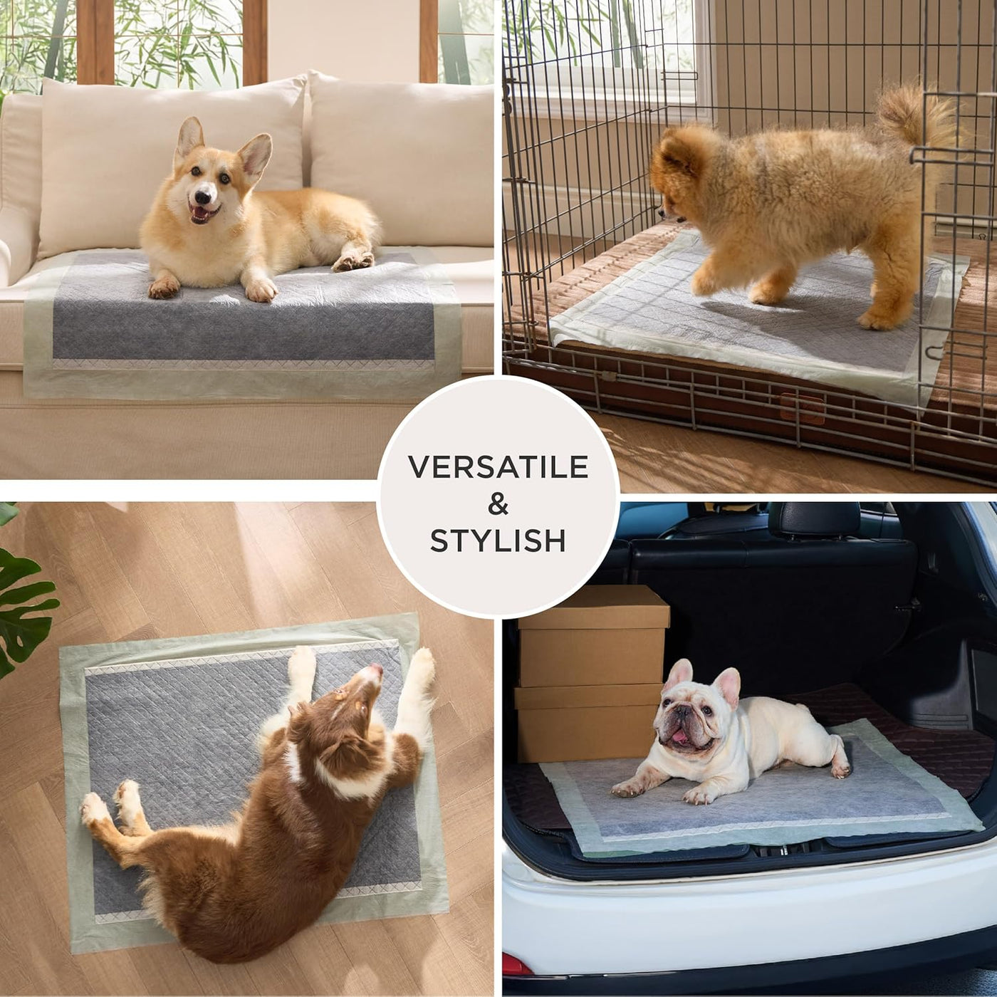 Bedsure Pee Pads for Extra Large Dogs, 28" x 34" Puppy Pee Pads 52 Count, Super Absorbent Dog Training Pads for Large Dogs, Quick Dry Pet Potty Pads with Odor-Control Carbon & Scent-Based Attractant